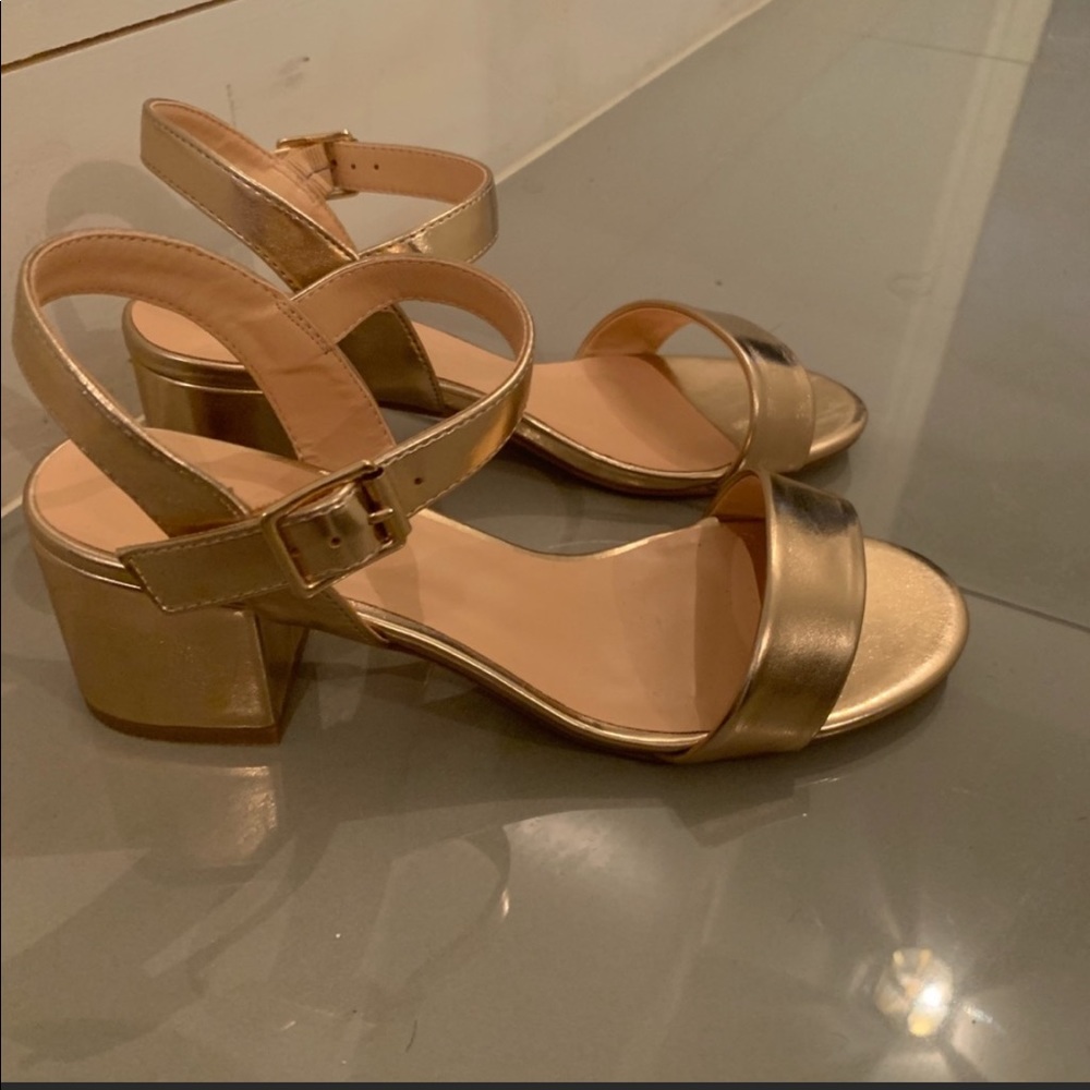 Rose Gold Block Heels